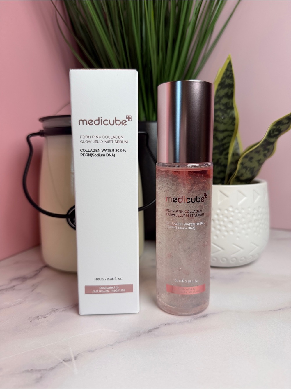 Medicube PDRN Pink Collagen Glow Jelly Mist Serum - Pink